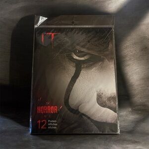 IT Horror Poster Pack - Black, White & Red